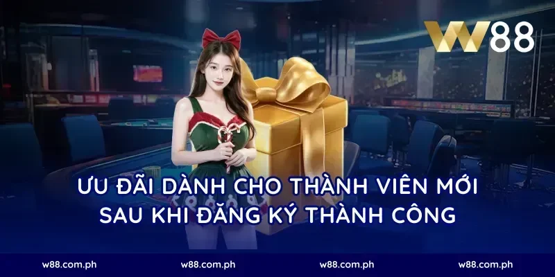 Ưu đãi dành cho thành viên mới sau khi đăng ký thành công