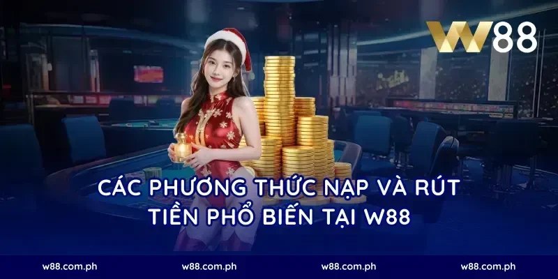 Các phương thức nạp và rút tiền phổ biến tại W88